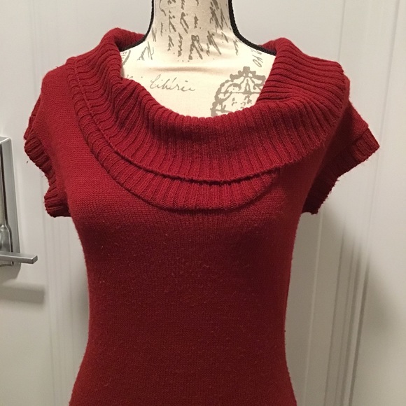KNIT AVENUE Red Cowl Neck dresses/Top, size M - Picture 9 of 9